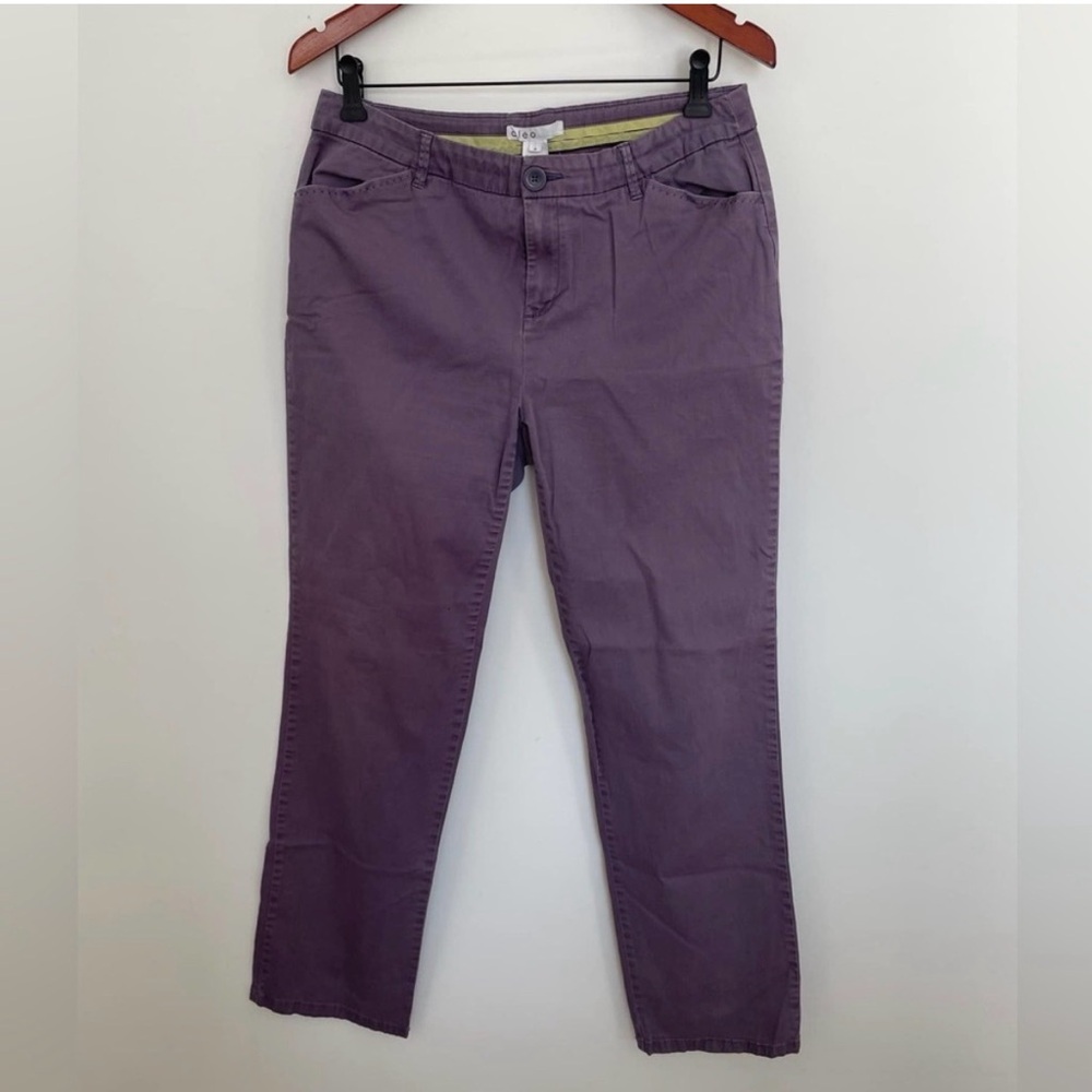 FREE with purchase Cleo Lavender Ankle Straight Leg Purple Pants Size 10